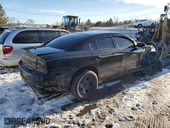 2013 Dodge Charger Police with VIN 2C3CDXAT9DH721216, listed as a Copart auction lot 42130515 with 128,473 mi miles and Salvage Title. Bid and sale history available at carsss.com. Image 3.