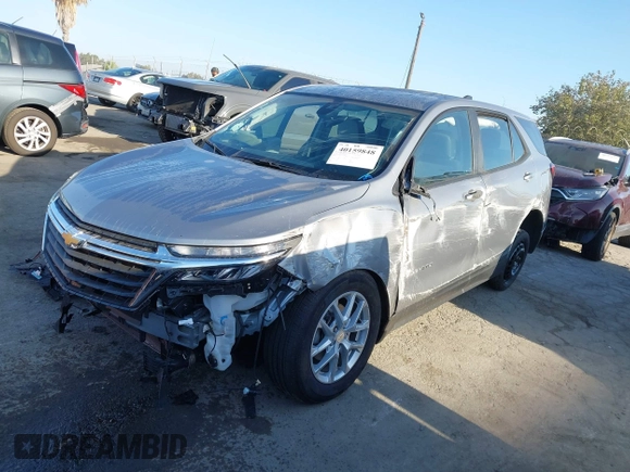 2024 Chevrolet Equinox LS with VIN 3GNAXHEGXRL166151, listed as a IAAI auction lot 40159848 with 8,210 mi miles and . Bid and sale history available at DreamBid. Image 18.