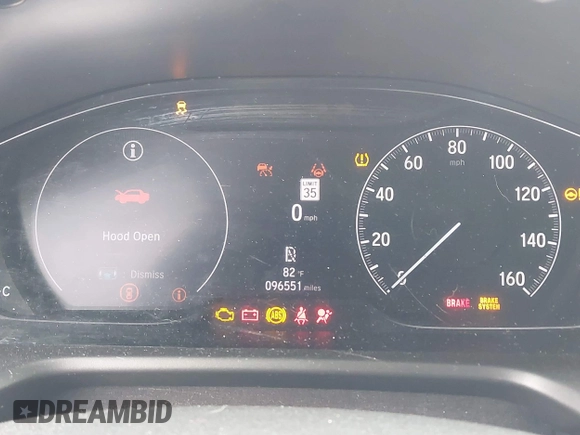 2021 Honda Accord Sport with VIN 1HGCV1F39MA073309, listed as a IAAI auction lot 42140600 with 96,551 mi miles and . Bid and sale history available at DreamBid. Image 7.
