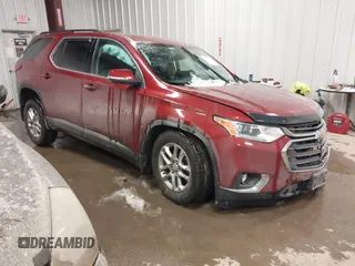 2021 Chevrolet Traverse LT Cloth with VIN 1GNEVGKW8MJ124350, listed as a IAAI auction lot 41456704 with 121,336 mi miles. Bid and sale history available at carsss.com. Image 1.