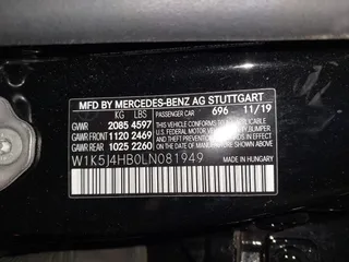 2020 Mercedes-Benz CLA with VIN W1K5J4HB0LN081949, listed as a IAAI auction lot 41545089 with 25,277 mi miles. Bid and sale history available at carsss.com. Image 9.