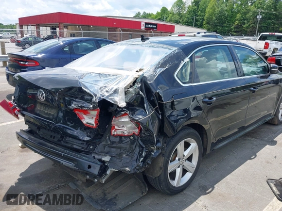 2013 Volkswagen Passat SE with VIN 1VWBP7A34DC114543, listed as a IAAI auction lot 42464549 with 111,146 mi miles and . Bid and sale history available at DreamBid. Image 4.