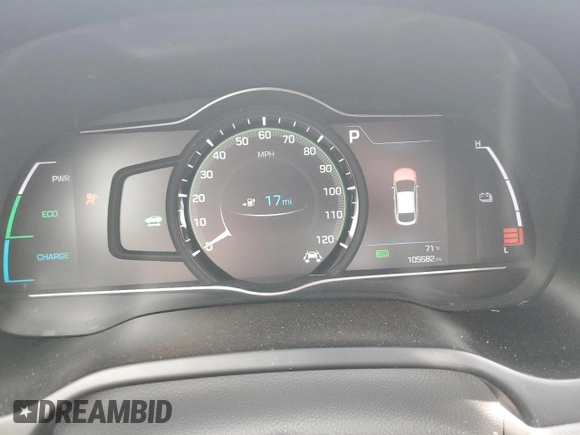 2019 Hyundai Ioniq Limited z VIN KMHC05LH6KU036049, wystawiony jako Copart lot #80132394 z przebiegiem 105 682 mil mil oraz Szkoda całkowita • Salvage title. Historia ofert i sprzedaży dostępna na DreamBid. Obrazek 9.