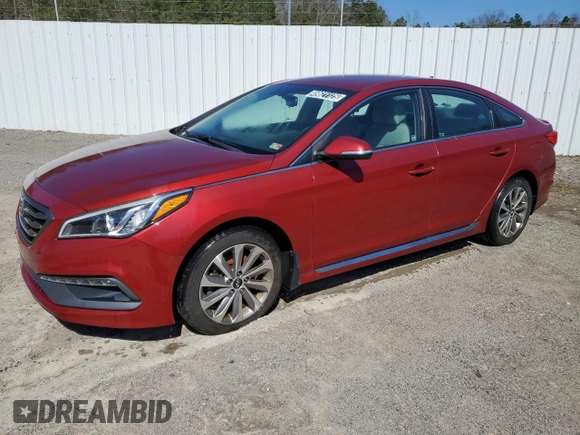 2016 Hyundai Sonata Sport with VIN 5NPE34AF4GH285354, listed as a Copart auction lot 49621125 with 135,174 mi miles and Clean Title. Bid and sale history available at DreamBid. Image 1.