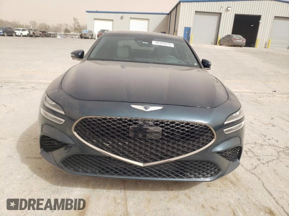 2023 Genesis G70 3.3T with VIN KMTG54TE4PU113520, listed as a Copart auction lot 49345075 with 35,625 mi miles and Salvage Title. Bid and sale history available at DreamBid. Image 5.