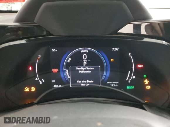 2023 Lexus NX 350h Luxury with VIN 2T2HKCEZXPC011833, listed as a Copart auction lot 88805845 with 40,845 mi miles and Clean Title. Bid and sale history available at DreamBid. Image 9.