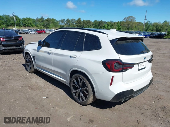 2022 BMW X3 M with VIN 5YM13EC05N9J35019, listed as a IAAI auction lot 42303329 with 44,972 mi miles and . Bid and sale history available at DreamBid. Image 3.