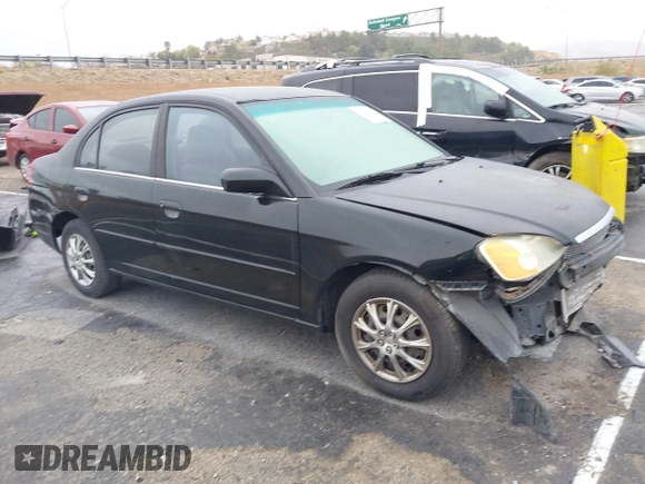 2001 Honda Civic DX with VIN 2HGES15221H525334, listed as a IAAI auction lot 41559664 with 309,641 mi miles. Bid and sale history available at carsss.com. Image 1.