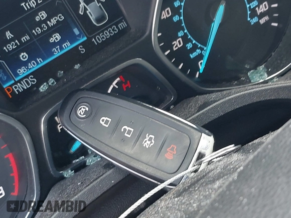 2014 Ford Escape Titanium with VIN 1FMCU9J91EUB53601, listed as a IAAI auction lot 42066465 with 105,933 mi miles and . Bid and sale history available at DreamBid. Image 11.