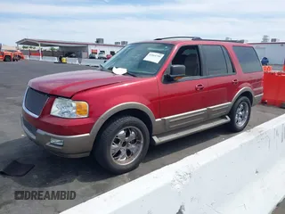 2004 Ford Expedition Eddie Bauer with VIN 1FMPU17LX4LB81956, listed as a IAAI auction lot 42064799 with 142,049 mi miles. Bid and sale history available at carsss.com. Image 2.
