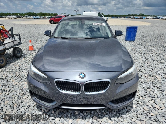 2015 BMW 2 Series 228i xDrive with VIN WBA1F7C5XFV367659, listed as a Copart auction lot 58855145 with 50,848 mi miles and Salvage title. Bid and sale history available at DreamBid. Image 5.