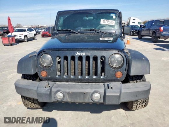 2008 Jeep Wrangler Unlimited Rubicon with VIN 1J4GA69188L654677, listed as a Copart auction lot 45746585 with Not Provided miles and Salvage Title. Bid and sale history available at carsss.com. Image 5.