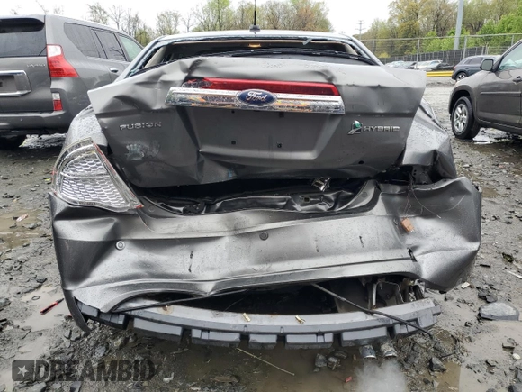 2010 Ford Fusion Hybrid with VIN 3FADP0L3XAR254079, listed as a Copart auction lot 52196855 with 118,015 mi miles and Salvage Title. Bid and sale history available at carsss.com. Image 6.