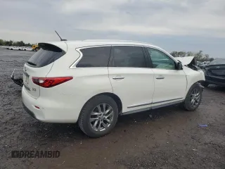 2013 Infiniti JX35 with VIN 5N1AL0MM5DC324103, listed as a Copart auction lot 52975435 with 153,545 mi miles and Salvage Title. Bid and sale history available at carsss.com. Image 3.