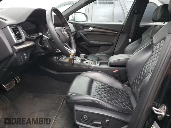 2018 Audi SQ5 Premium Plus with VIN WA1A4AFY6J2014108, listed as a Copart auction lot 81106304 with 92,399 mi miles and Salvage Title. Bid and sale history available at DreamBid. Image 7.