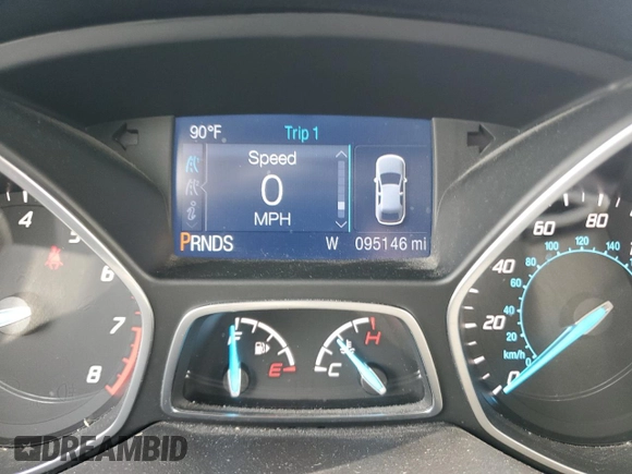 2015 Ford Escape S with VIN 1FMCU0F77FUC53741, listed as a Copart auction lot 51443745 with 95,146 mi miles and Salvage Title. Bid and sale history available at carsss.com. Image 9.