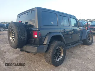 2021 Jeep Wrangler Unlimited Willys with VIN 1C4HJXDN0MW636466, listed as a IAAI auction lot 42005308 with 25,245 mi miles and . Bid and sale history available at DreamBid. Image 4.