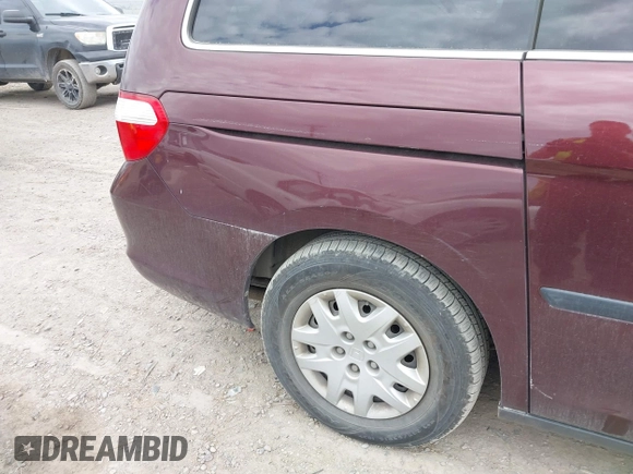 2007 Honda Odyssey LX with VIN 5FNRL38207B022095, listed as a IAAI auction lot 42395979 with 135,699 mi miles and . Bid and sale history available at DreamBid. Image 12.