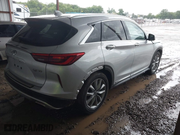 2019 Infiniti QX50 Luxe z VIN 3PCAJ5M10KF146405, wystawiony jako IAAI lot #42366761 z przebiegiem 39 634 mil mil oraz . Historia ofert i sprzedaży dostępna na DreamBid. Obrazek 4.