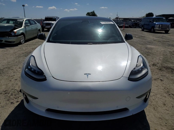 2021 Tesla Model 3 Standard Range Plus with VIN 5YJ3E1EA4MF849187, listed as a Copart auction lot 51689605 with 77,266 mi miles and Salvage Title. Bid and sale history available at carsss.com. Image 5.