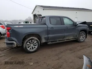 2021 Chevrolet Silverado 1500 LT with VIN 1GCPYDEK1MZ178381, listed as a Copart auction lot 82289274 with 0 mi miles and Salvage Title. Bid and sale history available at carsss.com. Image 3.