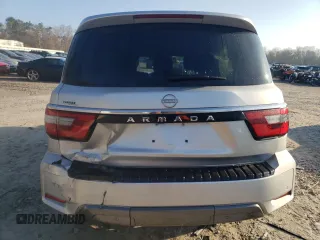 2021 Nissan Armada SV with VIN JN8AY2AD2M9661061, listed as a Copart auction lot 43980655 with 71,041 mi miles and Salvage Title. Bid and sale history available at carsss.com. Image 6.
