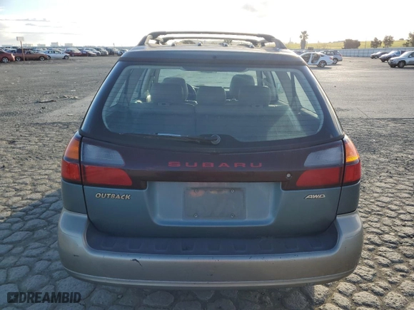 2000 Subaru Legacy Wagon Outback w/RB Equip with VIN 4S3BH6657Y7620094, listed as a Copart auction lot 48182655 with 296,942 mi miles and Salvage Title. Bid and sale history available at carsss.com. Image 6.