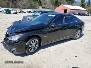 2017 Infiniti Q50 Premium with VIN JN1EV7AR1HM836145, listed as a Copart auction lot 53484675 with 121,706 mi miles and Salvage Title. Bid and sale history available at DreamBid. Image 1.