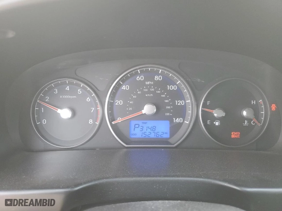 2010 Hyundai Santa Fe SE with VIN 5NMSH4AG8AH373826, listed as a Copart auction lot 47197615 with 152,762 mi miles and Salvage Title. Bid and sale history available at carsss.com. Image 9.