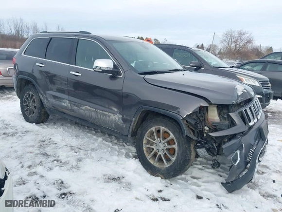 2015 Jeep Grand Cherokee Limited with VIN 1C4RJFBG0FC738194, listed as a IAAI auction lot 41695431 with 169,919 mi miles. Bid and sale history available at carsss.com. Image 1.