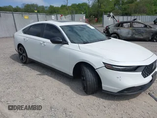 2024 Honda Accord Sport with VIN 1HGCY2F54RA077015, listed as a IAAI auction lot 42156553 with 6,433 mi miles and . Bid and sale history available at DreamBid. Image 1.