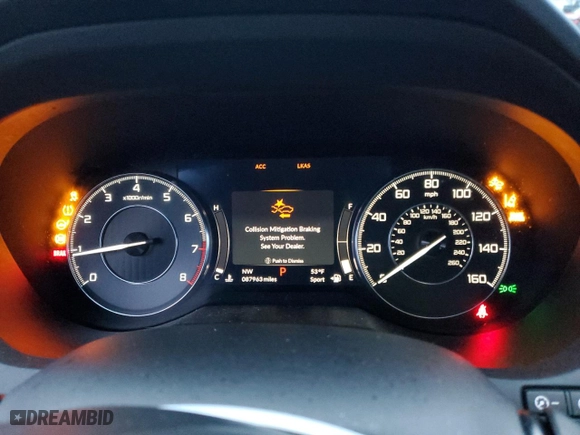 2019 Acura RDX w/Technology Pkg with VIN 5J8TC2H50KL020199, listed as a Copart auction lot 84663684 with 87,963 mi miles and Salvage Title. Bid and sale history available at carsss.com. Image 9.