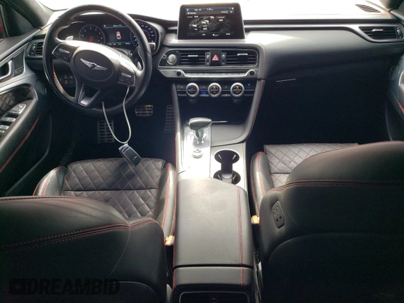 2019 Genesis G70 Advanced z VIN KMTG44LAXKU027461, wystawiony jako Copart lot #48958295 z przebiegiem 45 702 mil mil oraz Szkoda całkowita • Salvage title. Historia ofert i sprzedaży dostępna na DreamBid. Obrazek 8.