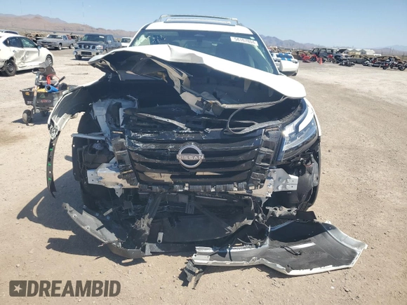 2023 Nissan Pathfinder Platinum with VIN 5N1DR3DH9PC211372, listed as a Copart auction lot 58107804 with 10,215 mi miles and Salvage title. Bid and sale history available at DreamBid. Image 5.