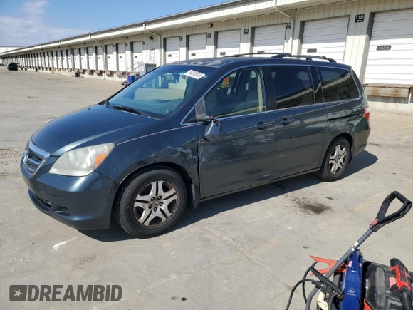 2006 Honda Odyssey EX with VIN 5FNRL38406B403705, listed as a Copart auction lot 50395855 with 252,722 mi miles and Salvage Title. Bid and sale history available at carsss.com. Image 1.