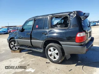 2004 Lexus LX 470 with VIN JTJHT00W043536558, listed as a Copart auction lot 48498305 with Not Provided miles and Salvage Title. Bid and sale history available at DreamBid. Image 2.