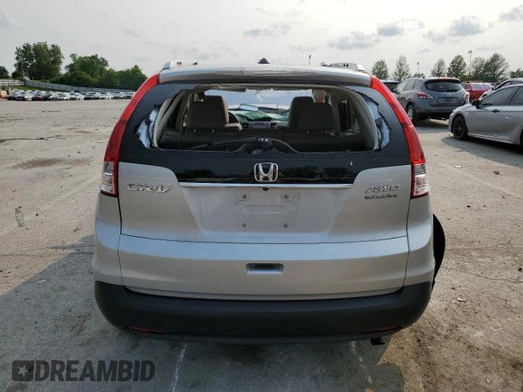 2012 Honda CR-V EX-L with VIN 5J6RM4H79CL059985, listed as a Copart auction lot 58623535 with 38,054 mi miles and Salvage title. Bid and sale history available at DreamBid. Image 6.