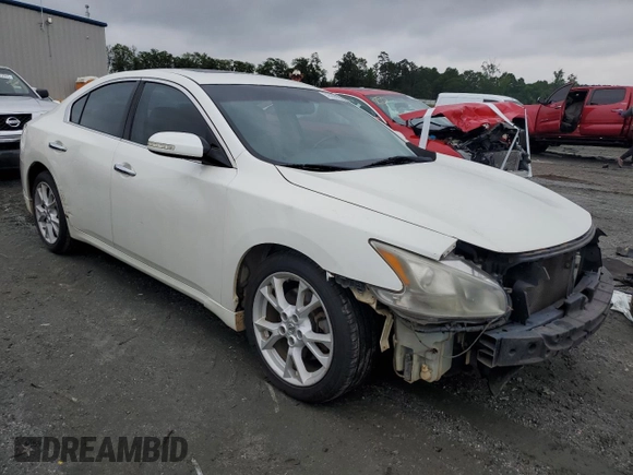 2013 Nissan Maxima S with VIN 1N4AA5AP0DC839814, listed as a Copart auction lot 59580805 with 217,636 mi miles and Salvage title. Bid and sale history available at DreamBid. Image 4.