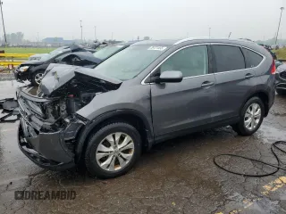 2012 Honda CR-V EX-L with VIN 5J6RM4H77CL041923, listed as a Copart auction lot 59721555 with 123,065 mi miles and Salvage title. Bid and sale history available at DreamBid. Image 1.