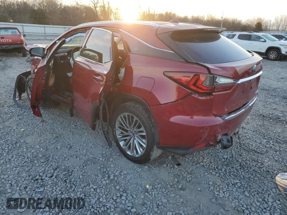 2022 Lexus RX with VIN 2T2JZMAA6NC231101, listed as a Copart auction lot 80763233 with 53,337 mi miles. Bid and sale history available at carsss.com. Image 2.