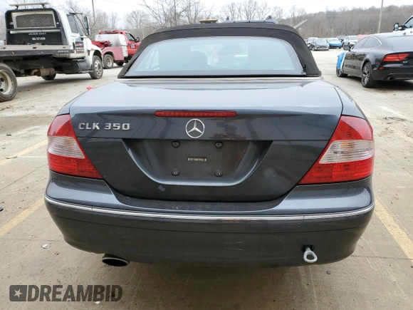 2008 Mercedes-Benz CLK 350 with VIN WDBTK56F08F234873, listed as a Copart auction lot 43166075 with 113,841 mi miles and Salvage title. Bid and sale history available at DreamBid. Image 6.