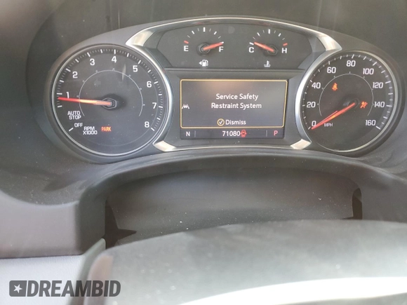 2022 GMC Terrain SLT with VIN 3GKALPEV1NL205690, listed as a Copart auction lot 58277575 with 71,080 mi miles and Salvage title. Bid and sale history available at DreamBid. Image 9.