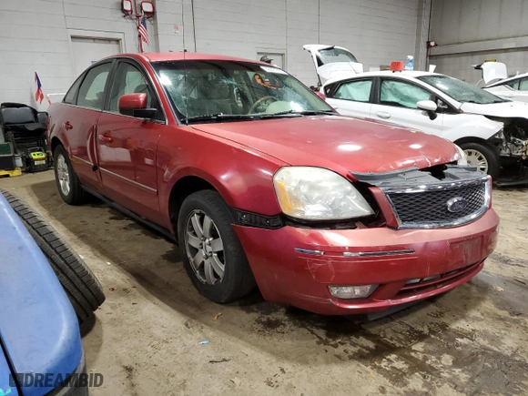 2005 Ford Five Hundred SEL with VIN 1FAFP24155G169424, listed as a Copart auction lot 48661285 with 0 mi miles and Salvage Title. Bid and sale history available at carsss.com. Image 4.