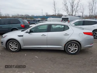 2013 Kia Optima LX with VIN KNAGM4A75D5310401, listed as a IAAI auction lot 41959774 with 198,339 mi miles. Bid and sale history available at carsss.com. Image 14.