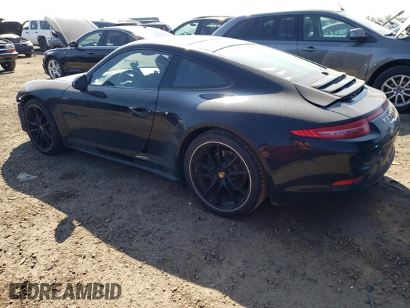 2015 Porsche 911 Carrera with VIN WP0AA2A98FS106543, listed as a Copart auction lot 73144614 with 16,987 mi miles and Salvage Title. Bid and sale history available at carsss.com. Image 2.