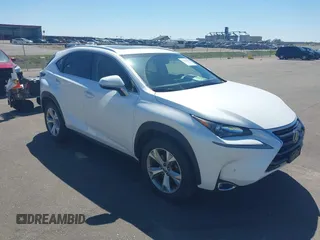 2017 Lexus NX 200t z VIN JTJBARBZ2H2129506, wystawiony jako IAAI lot #42152962 z przebiegiem 70 747 mil mil oraz . Historia ofert i sprzedaży dostępna na DreamBid. Obrazek 1.