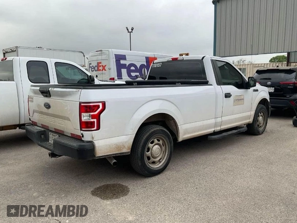 2018 Ford F-150 XL with VIN 1FTMF1CB6JKF27579, listed as a IAAI auction lot 41967703 with 142,410 mi miles. Bid and sale history available at carsss.com. Image 1.
