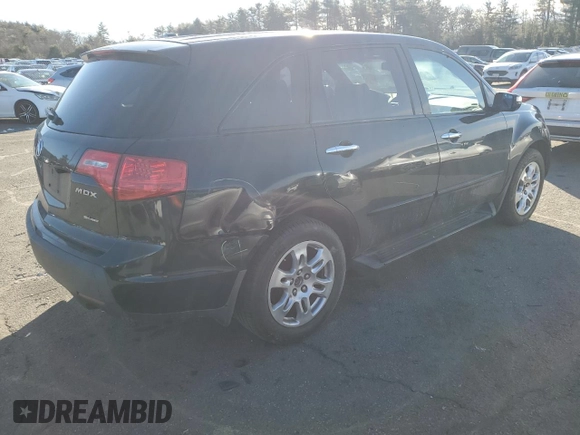 2007 Acura MDX Tech Pkg with VIN 2HNYD28347H524351, listed as a Copart auction lot 44102205 with 242,984 mi miles and Salvage Title. Bid and sale history available at carsss.com. Image 3.