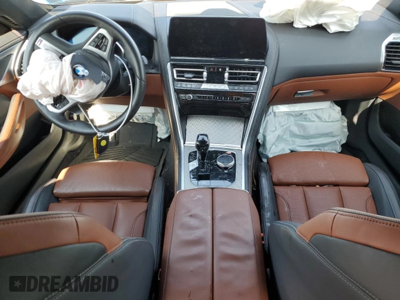 2023 BMW 8 Series 840i with VIN WBAGV4C05PCL05034, listed as a Copart auction lot 60471075 with Not provided miles and Salvage title. Bid and sale history available at DreamBid. Image 8.