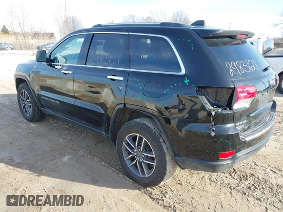 2019 Jeep Grand Cherokee Limited with VIN 1C4RJFBG7KC782834, listed as a IAAI auction lot 41822765 with 96,786 mi miles and . Bid and sale history available at DreamBid. Image 3.